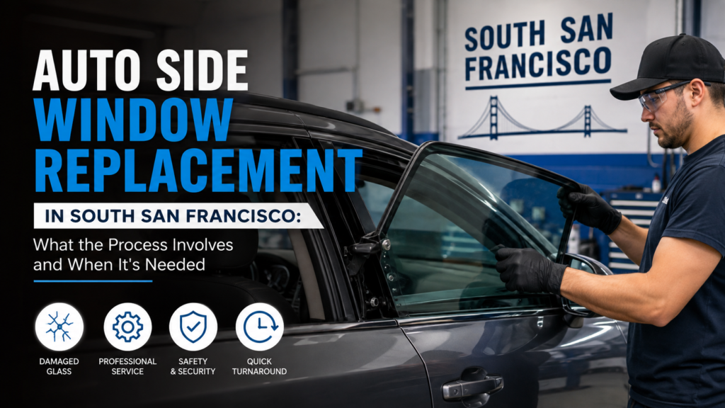 Auto Side Window Replacement in South San Francisco: What the Process Involves and When It's Needed